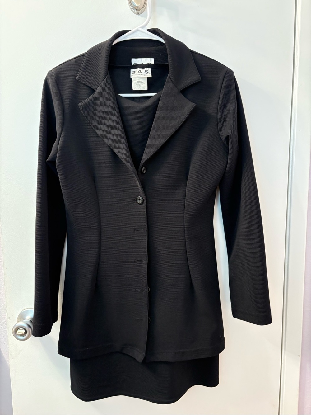 2 piece set G.A.S. Combo. Mini dress with button up jacket Size 3 Like New